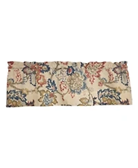Rlf Home 100% Cotton High Quality Silvia Tailored Window Valance with 1.5" Rod Pocket 50" W X 12" L Multi
