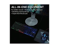 87 Keys Tkl Gaming Keyboard And Mouse Combo - Wired Backlit Keyboard with 800 - 3200 Dpi Rgb Mouse