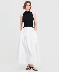 French Connection Women's Mixed-Media Maxi Dress