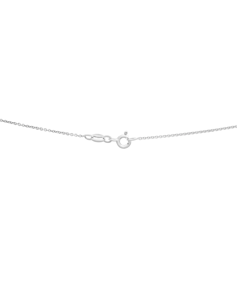 Macy's White Topaz (1/4 ct. t.w.), Blue Topaz (1/3 ct. t.w.) and London Blue Topaz (5/8 ct. t.w.) Infinity Pendant Necklace in Sterling Silver