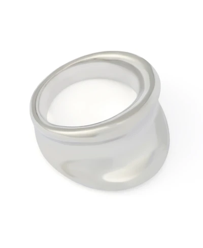 Robert Lee Morris Soho Silver Vintage Sculpted Statement Band Ring