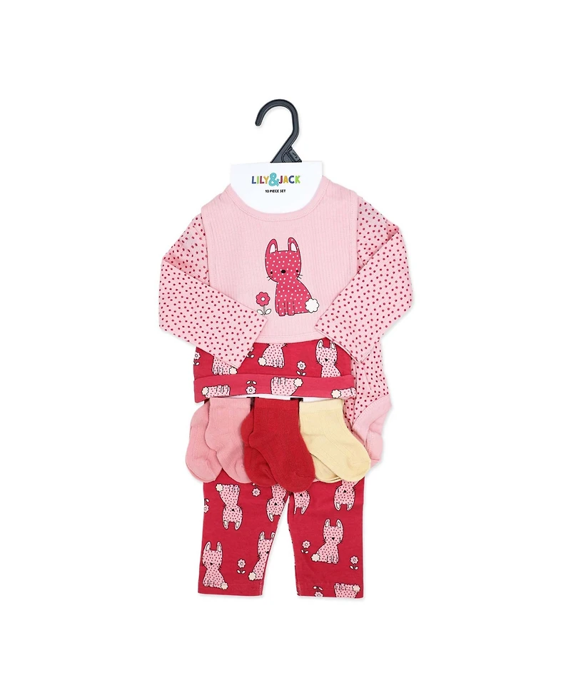 Lily & Jack Baby Girls' Kitty Layette, 10-Piece Set