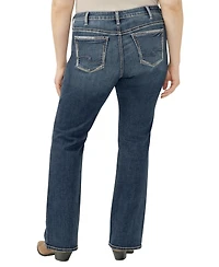 Silver Jeans Co. Plus Size Elyse Mid Rise Comfort Fit Bootcut Jeans
