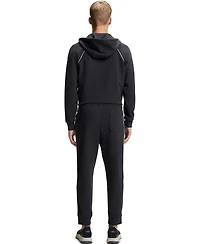 Boss by Hugo Men's Cotton-Blend Zip-Up Piping Detail Hoodie