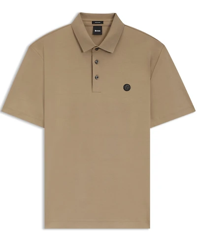 Boss by Hugo Boss Men's Mercerized-Cotton Double B Monogram Polo Shirt