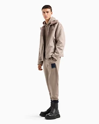 A|X Armani Exchange Men's Faux-Leather Sherpa-Lined Jacket