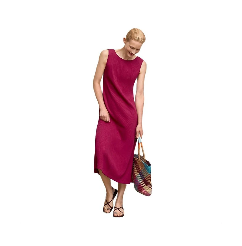 M.m.LaFleur Women's Milano Drape Plush Pima Dress