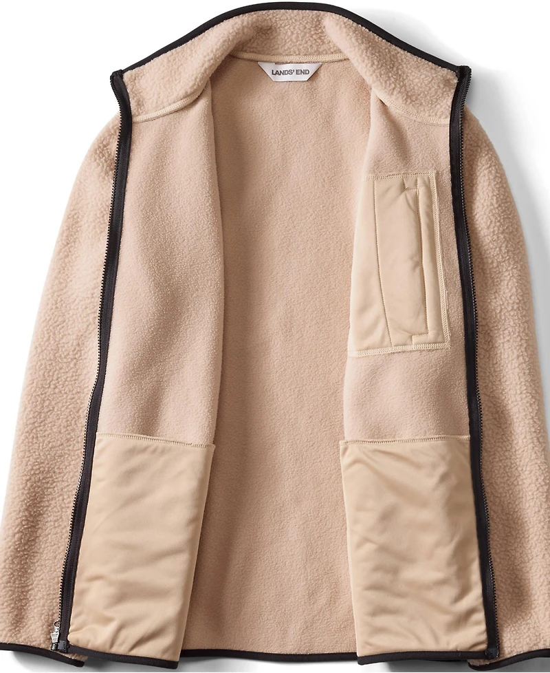 Lands' End Men's Full Zip High Pile Fleece Jacket