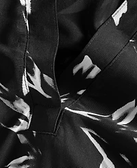 I.n.c. International Concepts Women's Long-Sleeve Printed Mesh Collared Top, Macy's Exclusive