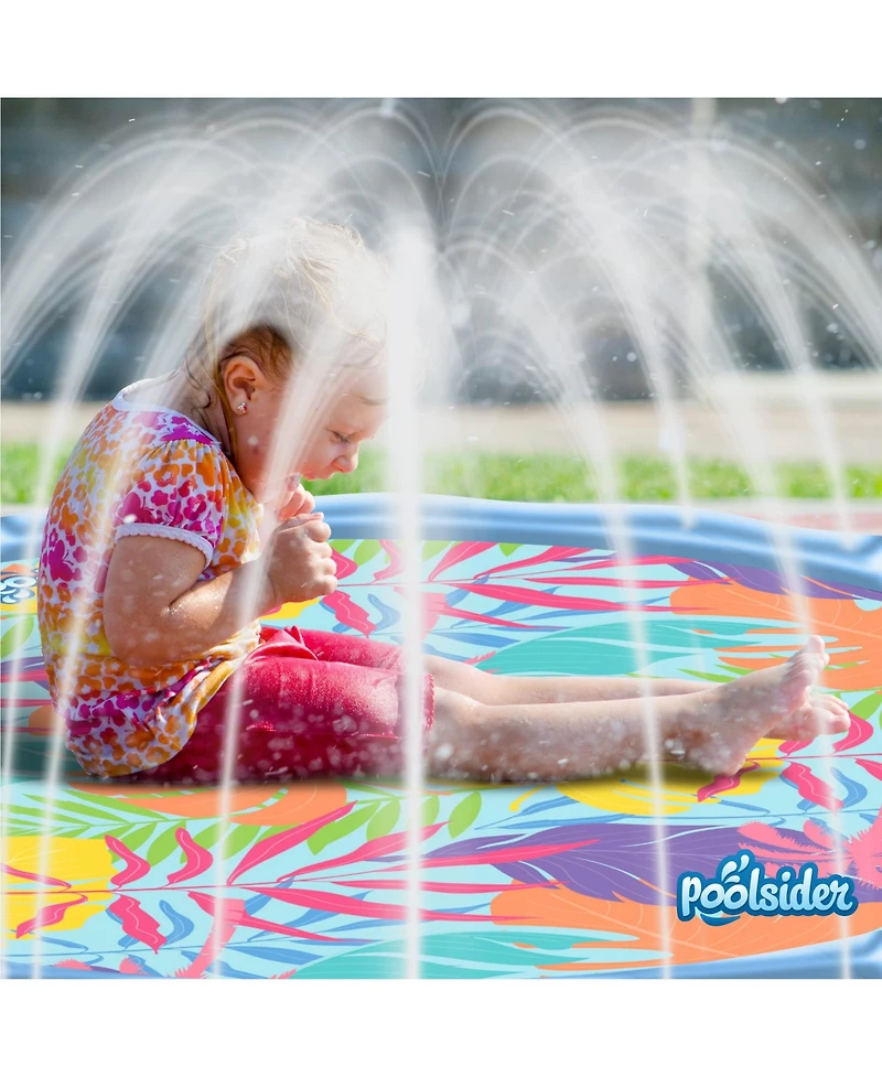 Large Splash Pad for Kids and Dogs | Water Sprinkler | 68" Splash Pads for Toddlers 1-3 & Play Mat