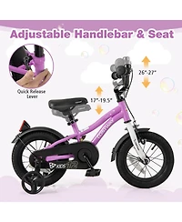 12" Kids Bike for 3-4 Years Old Boys & Girls with Adjustable Seat Handbrake Reflectors