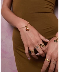 Ottoman Hands Onyx Heart Charm