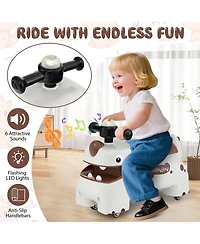 Toddler Ride on Toy Walking Sliding Car with Lights and Music