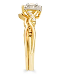 Macy's Diamond Bridal Set (1/4 ct. t.w.) in 10k Two Tone Gold