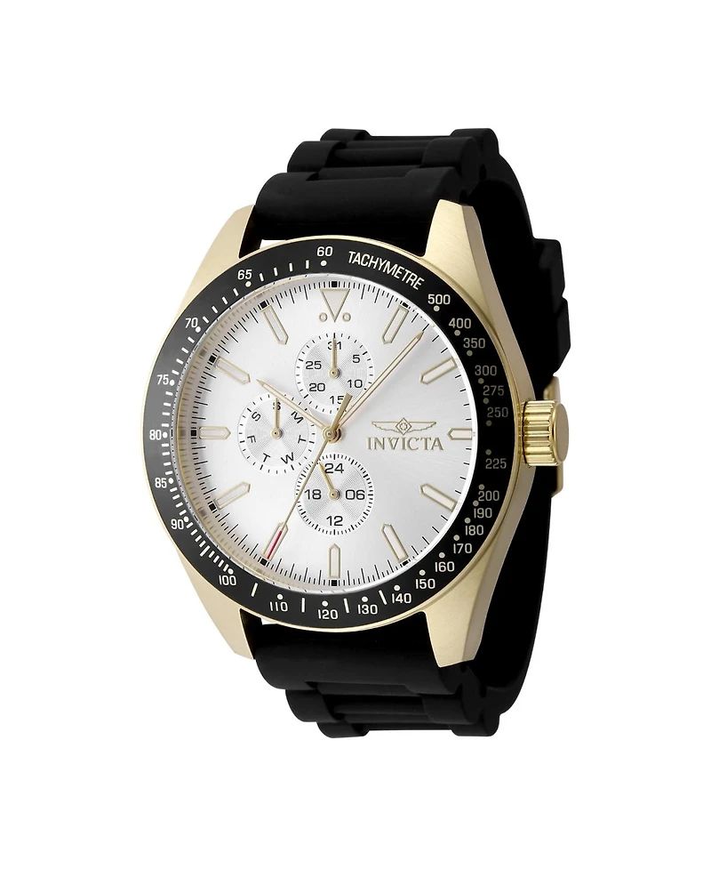 Invicta Men's 48857 Aviator Quartz VH67 Silver Dial Watch