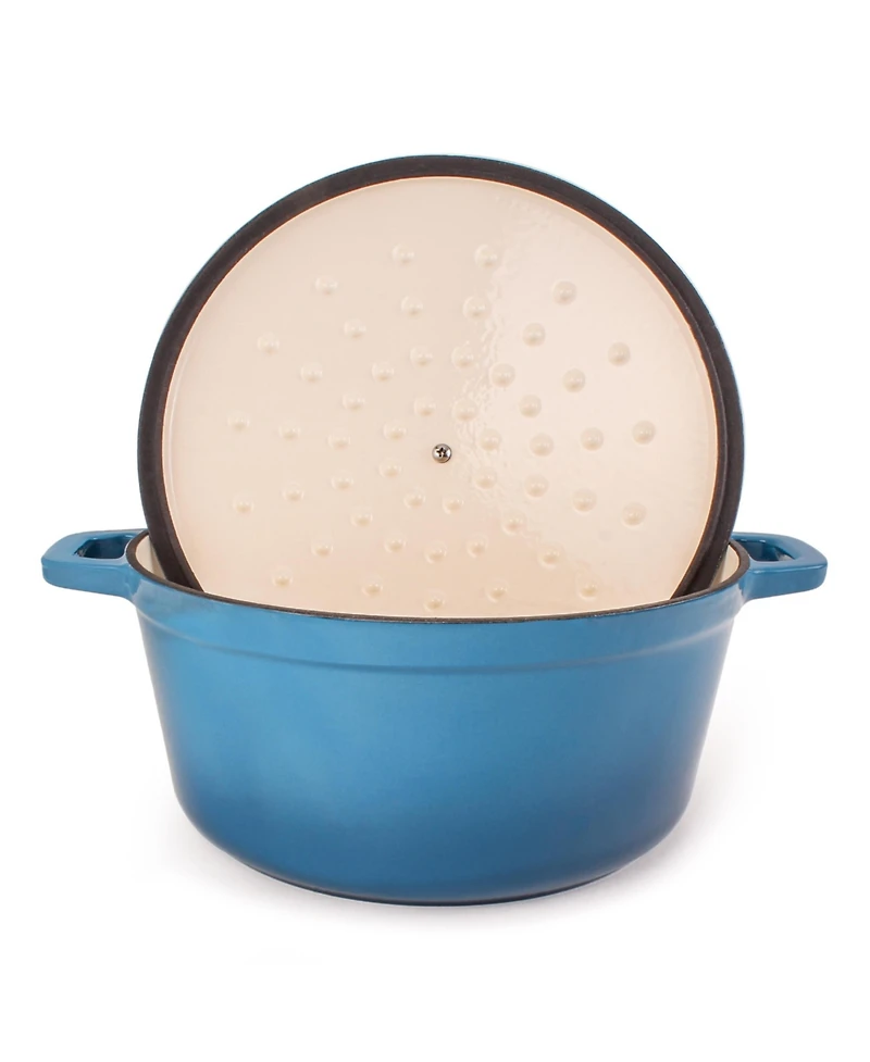 BergHoff Neo Blue 7 Qt. Cast Iron Round Casserole