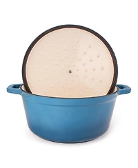 BergHoff Neo Blue 7 Qt. Cast Iron Round Casserole