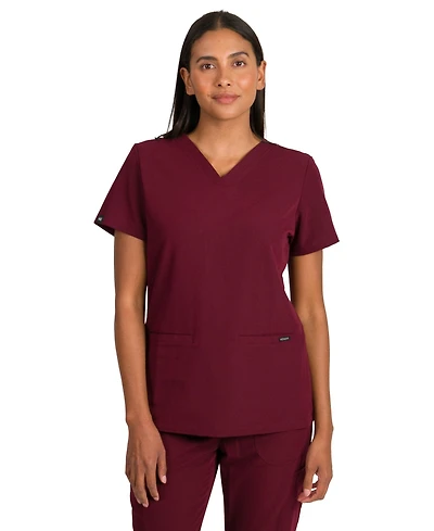 Medgear Sofia Women's Slim Scrubs Top with 3 Pockets