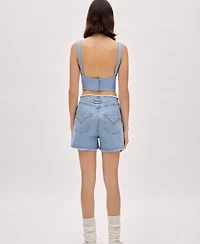 Pcfg Women's Cotton Woven Corset Top