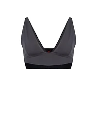 Pcfg Women's Polyamide-Blend Cropped V-Neck Active Top