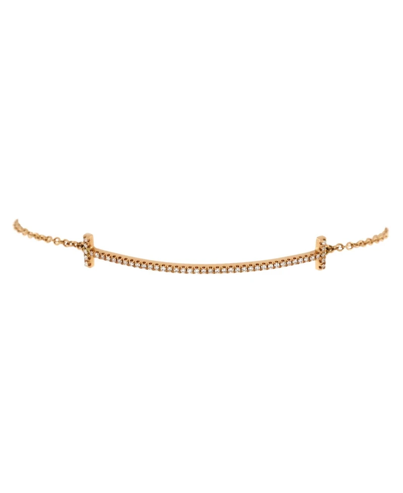 Pre-Owned Tiffany & Co T Smile Chain Bracelet