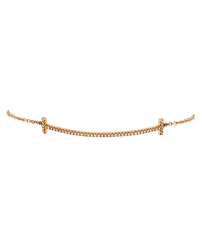 Pre-Owned Tiffany & Co T Smile Chain Bracelet