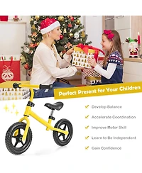 Sugift Kids No Pedal Balance Bike with Adjustable Handlebar and Seat