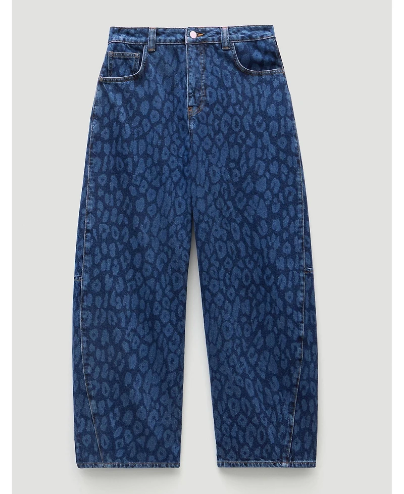 Hush Women's Cropped Bree Horseshoe Barrel Leg Jeans