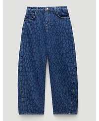 Hush Women's Cropped Bree Horseshoe Barrel Leg Jeans