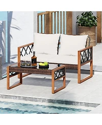 Slickblue 2 Pieces Patio Furniture Set Outside Conversation Set