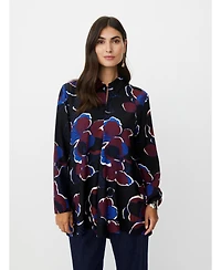 Masai Copenhagen Women's Grivon Collared Long Sleeve Floral Tunic