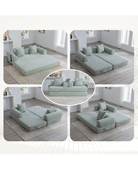 Streamdale Foldable & Compressible Sofa with Metal Frame for Small Spaces