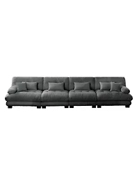 Streamdale Furniture Streamdale 4-Seater Modular Chenille Sofa Couch for Living Room, Apartment, Office - Gray