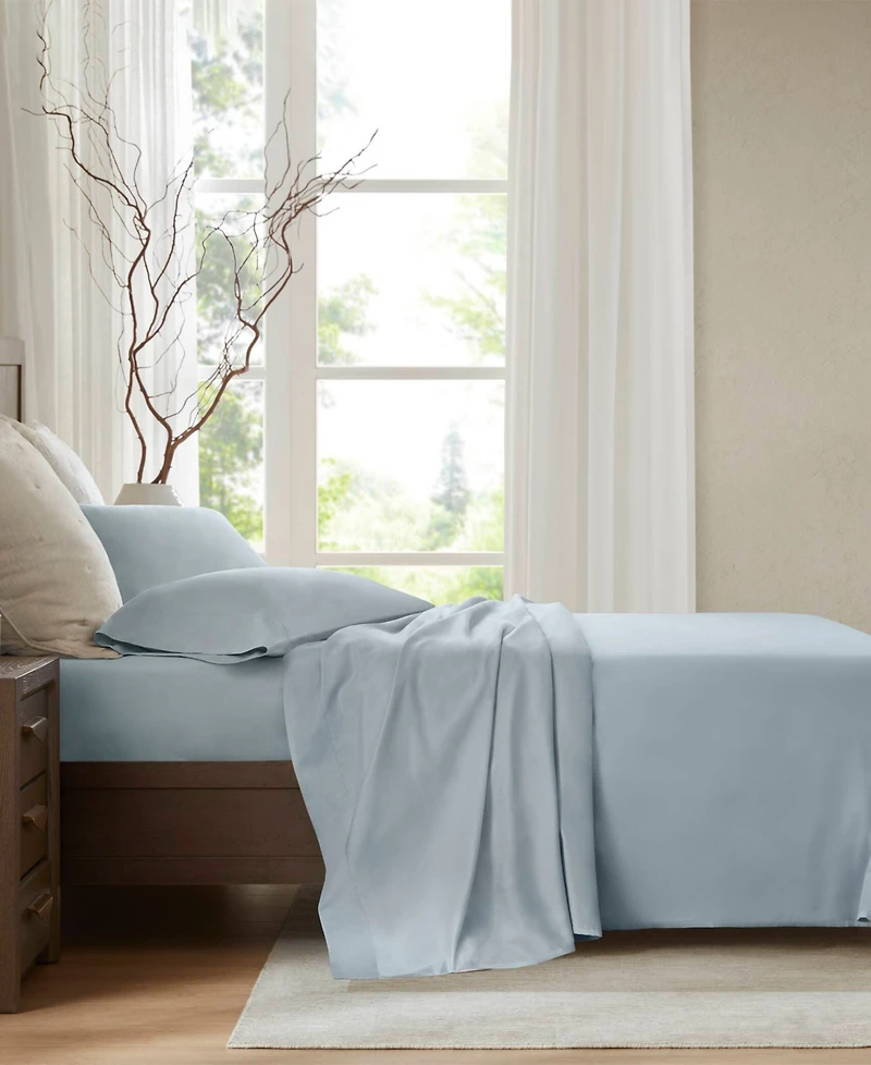 Harbor House Sateen 400-Thread Count Cotton 5-Pc. Sheet Set, Split King