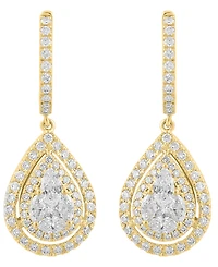 Effy Collection Diamond Drop Earrings (1-1/8 ct. t.w.) in 14k Yellow Gold