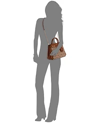 Guess Melinda Logo Medium Tri Comp Satchel Bag