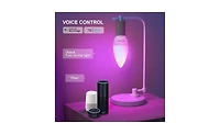 Contixo LB4 Smart Wi-Fi A19 Candelabra Led Bulbs, Dimmable, App & Voice Control (4-Pack