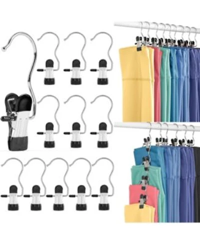 Legging Hanger Organizer With Rubber Coated Clips For Yoga Pants Workout Sets Boots Hats