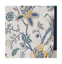 Rlf Home Gianna Suspender Valance White. 3" Rod Pocket, contrast ribbon Tie. 50"W x 17"L