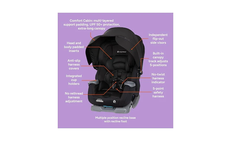 Baby Trend Cover Me 4-in-1 Convertible Car Seat