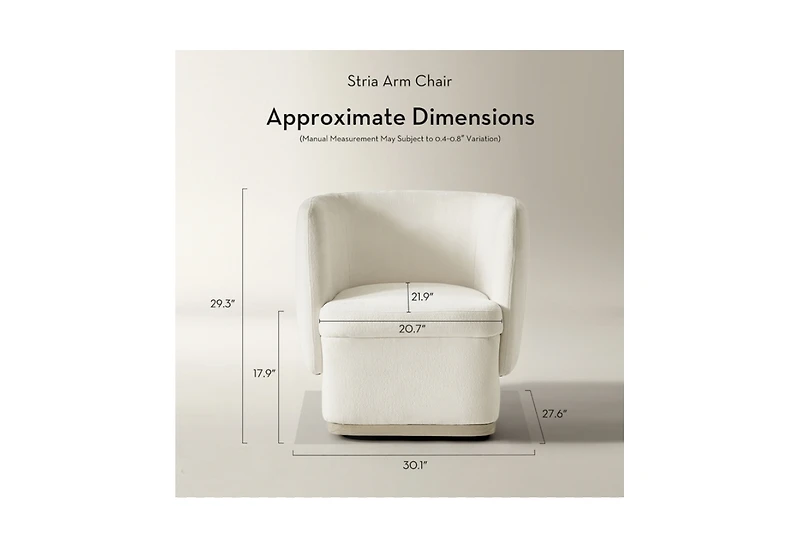 Z Gallerie Stria Arm Chair