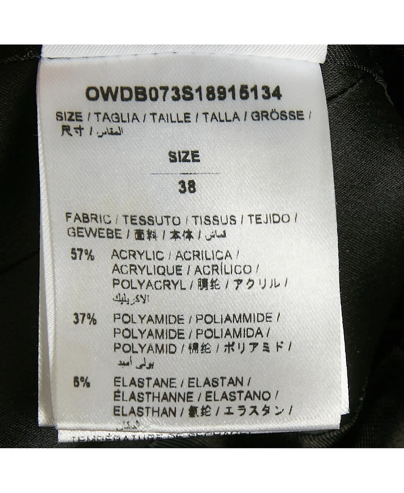 Pre-Owned Off-White Women's Satin Cold Shoulder Midi Dress