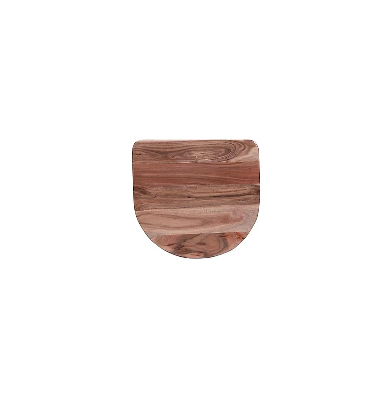 Porter Designs Clement Solid Acacia Wood 30" Bar Stool, Natural