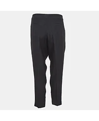 Pre-Owned Chloe Women's Black Gabardine Trousers