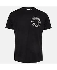 Pre-Owned Burberry Men's Black Printed Cotton Knit Crew Neck Tshirt