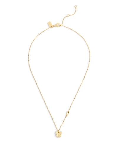 Coach Faux Stone Pave Icons Butterfly Pendant Necklace