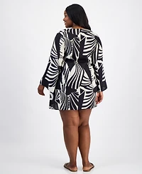 Raviya Plus Printed Tunic Cover-Up Swim Dress