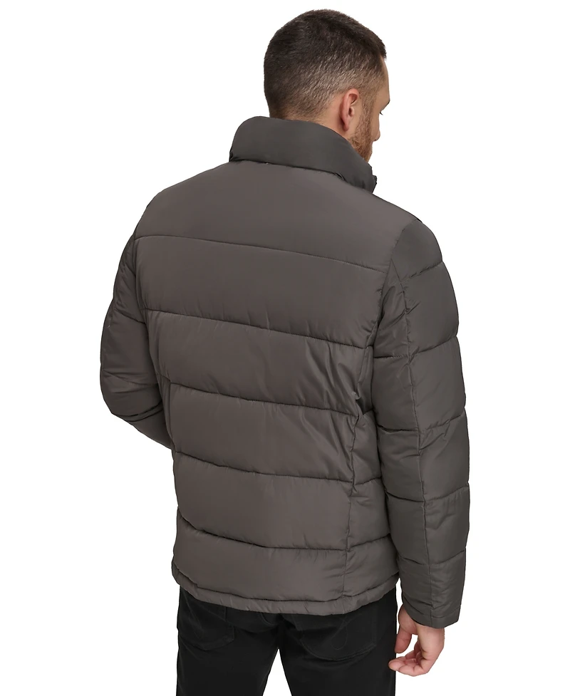 Calvin Klein Men's Puffer With Set Bib Detail, Created for Macy's