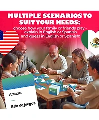 Quokka Juegos de Mesa en Espanol para la Familia – 500 Bilingual Spanish & English Card –Great for Game Nights