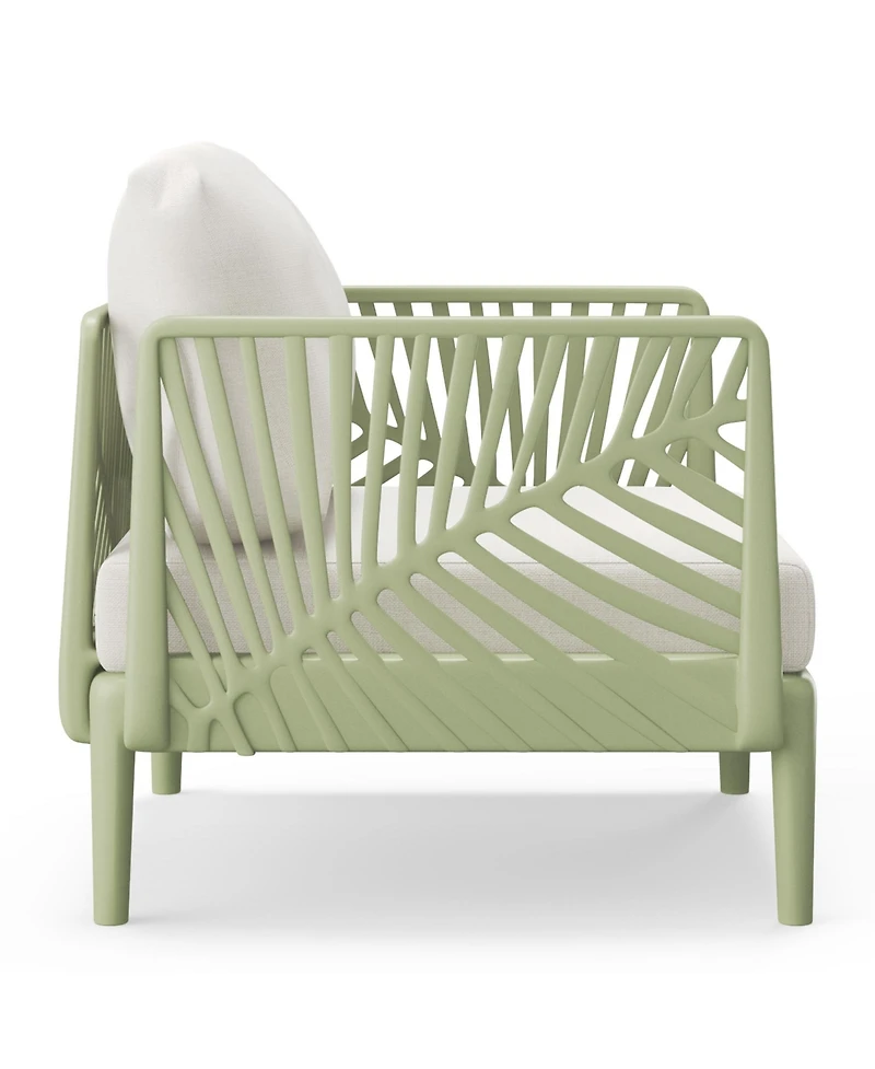 Modern Outdoor Polypropylene Resin Deep Seating Patio Club Chair